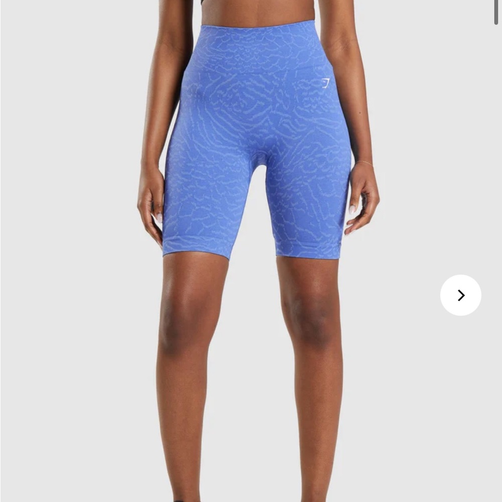 Gymshark Adapt Animal Seamless Cycling Shorts - Court Blue